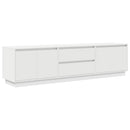 tv-bord med LED-lys 193,5x41x50 cm hvid