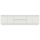 tv-bord med LED-lys 193,5x41x50 cm hvid