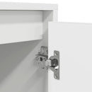 tv-bord med LED-lys 193,5x41x50 cm hvid