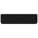 tv-skab med LED-lys 193,5x41x50 cm sort-eg