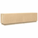 tv-bord med LED-lys 193,5x41x50 cm sonoma-eg