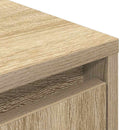 tv-bord med LED-lys 193,5x41x50 cm sonoma-eg