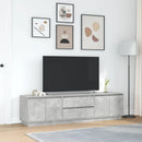tv-bord med LED-lys 193,5x41x50 cm betongrå