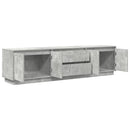 tv-bord med LED-lys 193,5x41x50 cm betongrå