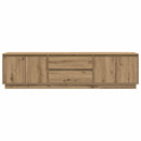 tv-bord med LED-lys 193,5x41x50 cm kunsteg