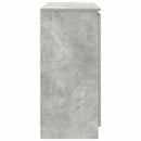 skænk med skuffer 100,5x35x76 cm konstrueret træ betongrå