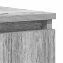skænk med skuffer 100,5x35x76 cm konstrueret træ grå sonoma-eg
