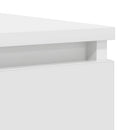 skænk med skuffer 100,5x35x98,5 cm konstrueret træ hvid