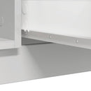skænk med skuffer 100,5x35x98,5 cm konstrueret træ hvid