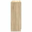 skænk med skuffer 100,5x35x98,5 cm konstrueret træ sonoma-eg