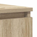 skænk med skuffer 100,5x35x98,5 cm konstrueret træ sonoma-eg