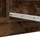skænk med skuffer 100,5x35x98,5 cm konstrueret træ antikt træ