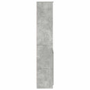 højskab 50x35x180 cm konstrueret træ betongrå