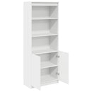 højskab 70x35x180 cm konstrueret træ hvid