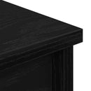 højskab 70x35x180 cm konstrueret træ sort egetræsfarve