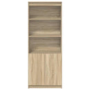 højskab 70x35x180 cm konstrueret træ sonoma-eg