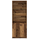 højskab 70x35x180 cm konstrueret træ gammelt træ-look