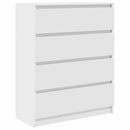 skab 80x35x99 cm konstrueret træ hvid