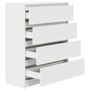 skab 80x35x99 cm konstrueret træ hvid