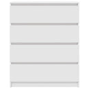 skab 80x35x99 cm konstrueret træ hvid