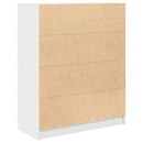 skab 80x35x99 cm konstrueret træ hvid
