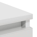 skab 80x35x99 cm konstrueret træ hvid