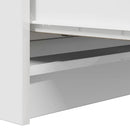 skab 80x35x99 cm konstrueret træ hvid