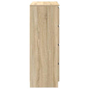 skænk 80x35x99 cm konstrueret træ sonoma-eg