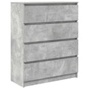 skænk 80x35x99 cm konstrueret træ betongrå