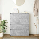 skænk 80x35x99 cm konstrueret træ betongrå
