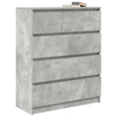 skænk 80x35x99 cm konstrueret træ betongrå