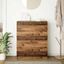 skænk 80x35x99 cm konstrueret træ antikt træ