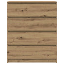 skænk 80x35x99 cm konstrueret træ kunsteg