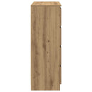 skænk 80x35x99 cm konstrueret træ kunsteg