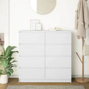 skænk 100x35x99 cm konstrueret træ hvid
