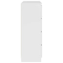 skænk 100x35x99 cm konstrueret træ hvid