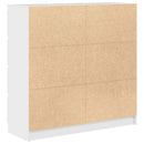 skænk 100x35x99 cm konstrueret træ hvid