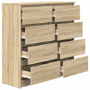 skænk 100x35x99 cm konstrueret træ sonoma-eg