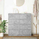 skænk 100x35x99 cm konstrueret træ betongrå