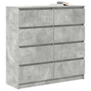 skænk 100x35x99 cm konstrueret træ betongrå