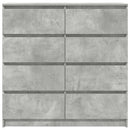 skænk 100x35x99 cm konstrueret træ betongrå