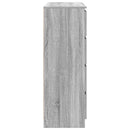 skænk 100x35x99 cm konstrueret træ grå sonoma-eg