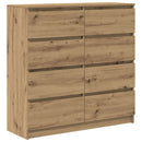 skænk 100x35x99 cm konstrueret træ kunsteg