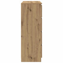 skænk 100x35x99 cm konstrueret træ kunsteg