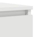 skænk 100x35x76 cm konstrueret træ hvid