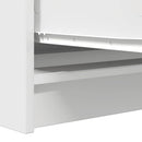 skænk 100x35x76 cm konstrueret træ hvid