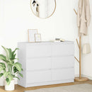 skænk 100x35x76 cm konstrueret træ hvid
