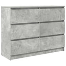 skænk 100x35x76 cm konstrueret træ betongrå