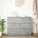 skænk 100x35x76 cm konstrueret træ betongrå