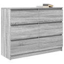 skænk 100x35x76 cm konstrueret træ grå sonoma-eg